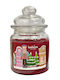 Bolsius Christmas Glass Burgundy Candle 12.9x7.9cm