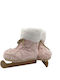 Weihnachtliche Figur Schlittschuh Rosa