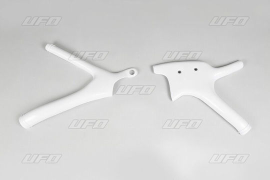 UFO Motorcycle Frame Protectors Yamaha YZ 250 / YZ 125 White