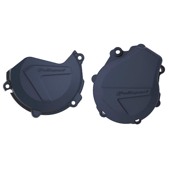 Polisport Motorcycle Engine Cover Protector Blue