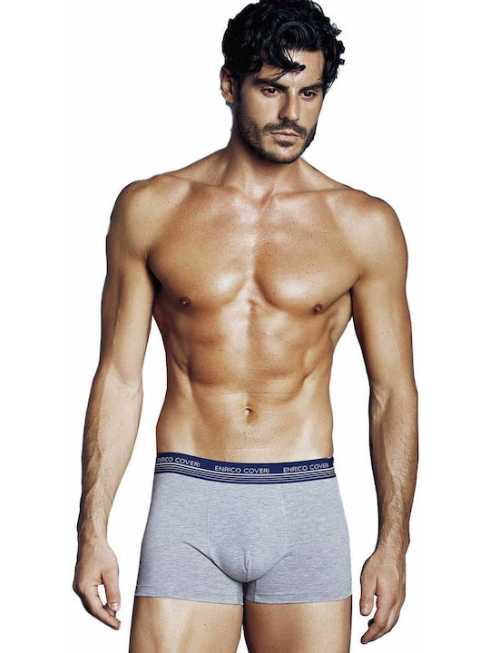 Enrico Coveri Herren Boxershorts Gray 1Packung