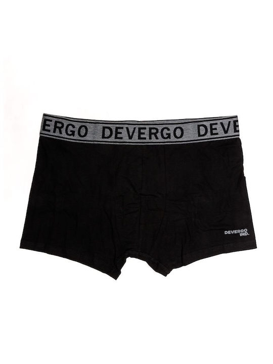 Devergo Herren Boxershorts Schwarz 1Packung