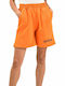 Damen Sportliche Bermuda Orange