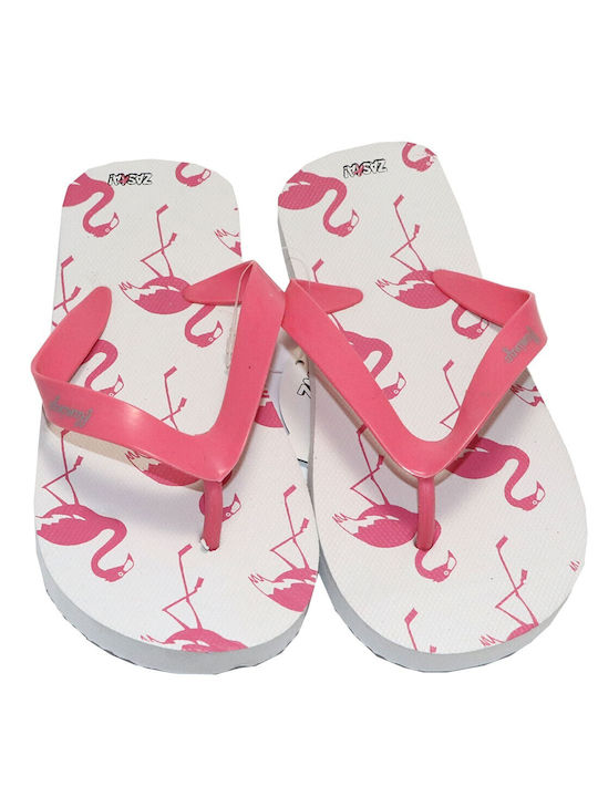 Flamingo Παιδικές Σαγιονάρες Flip Flops Λευκές