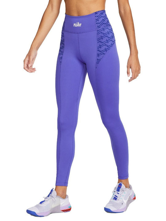 Nike Women's Long Training Legging Dri-Fit Purple