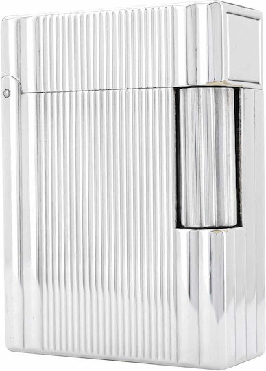 S.T. Dupont Αναπτήρας Flamme Winddicht in Silber Farbe