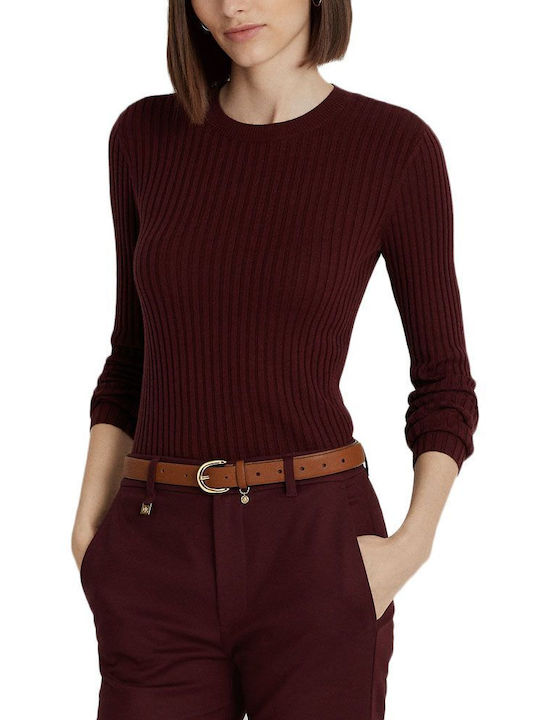 Ralph Lauren Femeie Mânecă lungă Pulover Burgundy