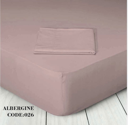 Marwa Υπέρδιπλο 160x200+30εκ. με Λάστιχο Ροζ