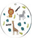 Nuova Vita Safari Hanging Motif for Jewelry in Heart Pattern Made of Plexiglas 5x5cm
