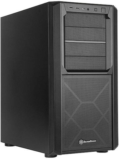 Silverstone SETA D1 Midi Tower Κουτί Υπολογιστή Μαύρο