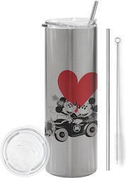 Koupakoupa Mickey Glass Thermos Stainless Steel...