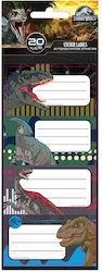 Must Notebook Labels Jurassic 20pcs