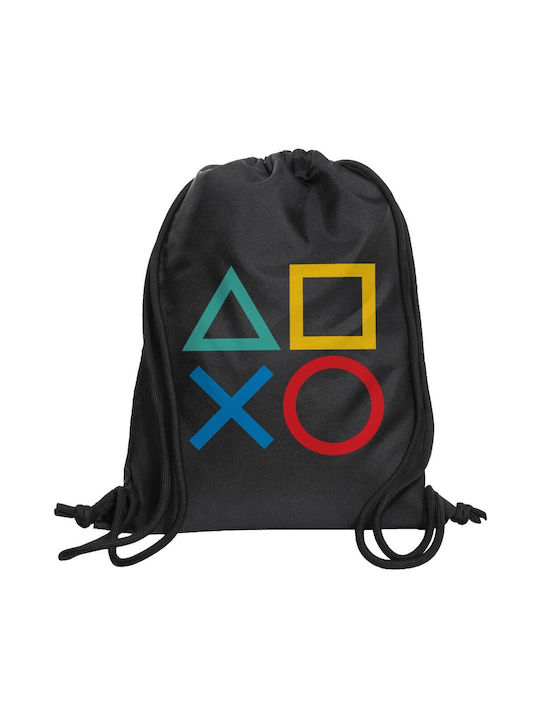 Koupakoupa Gaming Symbols Gym Backpack Black