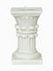 Soldatos Candle Holder suitable for Tealights Stone in White Color 12cm 1pcs