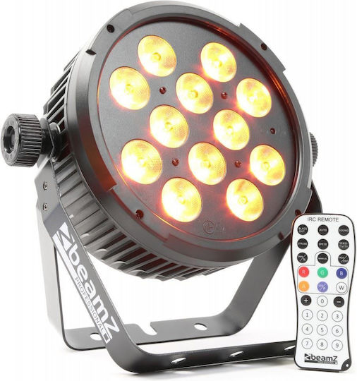 BeamZPro Bewegtes Licht LED DMX BT300 FlatPAR 12X 10W 6-IN-1 LEDS RGBWA / UV