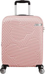 American Tourister Clouds Cabin Travel Suitcase Hard Pink with 4 Wheels Height 55cm.