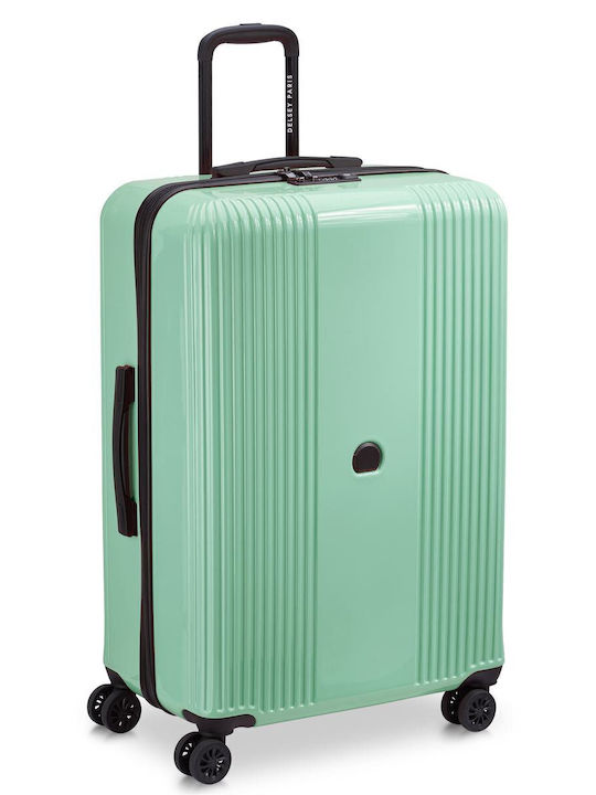 Delsey Ophelie Large Travel Suitcase Hard Almond with 4 Wheels Height 77cm 389382143EU