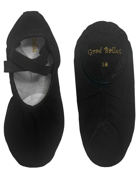 Godance Canvas Ballet Shoes Black