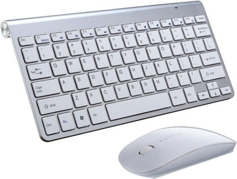 TBD0541229502A Wireless Keyboard & Mouse Set English US Silver