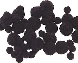 Knorr Prandell Pom Pom Handwerk Schwarz Set 100Stück