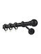 Zogometal Metallic Curtain Pole Single Φ25mm 300cm Charcoal