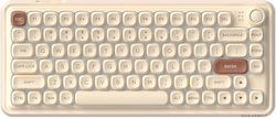Dareu TK51AF08602R Wireless Bluetooth Keyboard with US Layout Brown