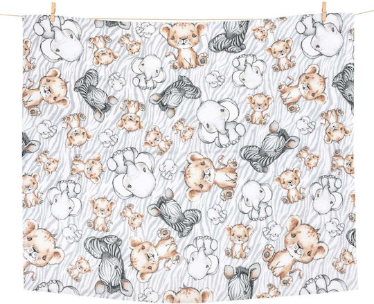 Jukki Pânză Tricou Swaddle Blanket Gri 70x80 cm