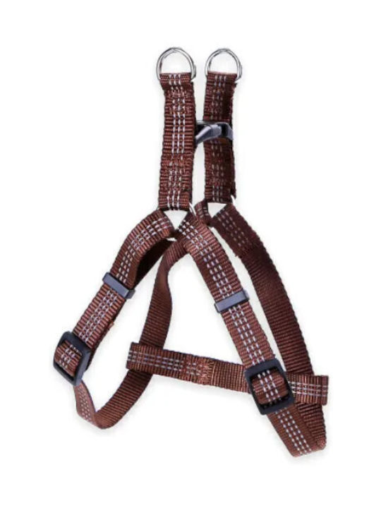 Nobleza Dog Harness Brown Small 10mm x 25-40cm