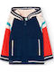 Kids Sweatshirt Cardigan with Hood Navy Blue