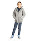 Joyce Kids Sweatshirt Cardigan with Hood Gray