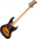 Jet Guitars Electric Bass JJB-300 Sunburst