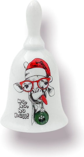 De Crăciun Ceramică Figurină cu pantaloni evazati Albă