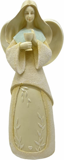 Angiolina Weihnachtliche Keramisch Figur Cherub Beige Höhe 23cm