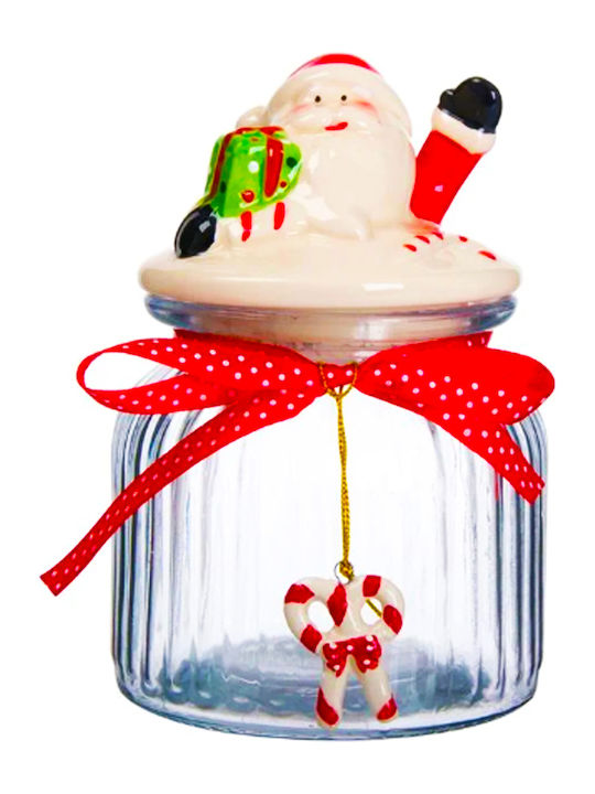 Christmas Glass Cookie Jar Ornament