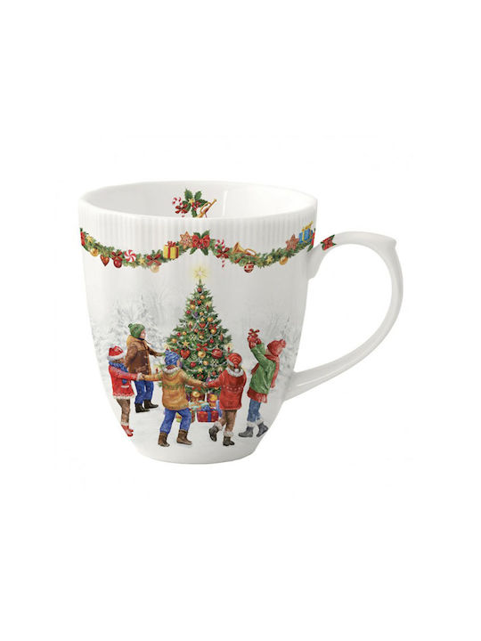 Weihnachts-Becher Porzellan Weiß Weihnachts- Becher Porzellan Weiß 1Stück