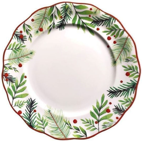 Terra Antica Christmas Πιάτο με Λουλούδια & Κλαδιά