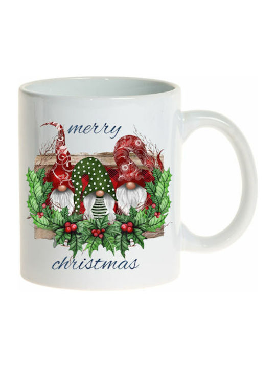 merry christmas Χριστουγεννιάτικη Κούπα Κεραμική Άγιοι Βασίληδες