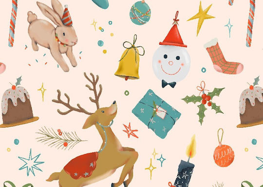 Christmas Комплект Коледни Подложки за чинии Многоцветни за еднократна употреба Д42xШ30xВ42xØ30см. 12бр