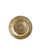 Mica Weihnachtlich Platte Kunststoff Gold D33cm.