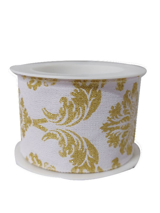 Christmas Ribbon White 200x4cm 1pc