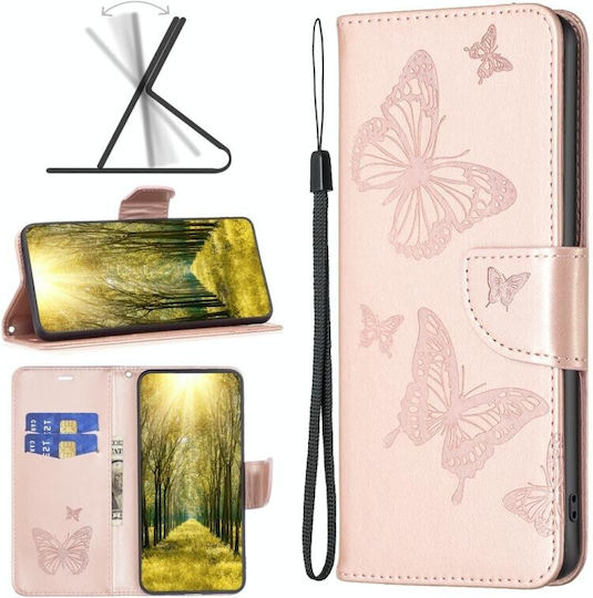 Two Butterflies Wallet Ροζ Χρυσό (Redmi 10 5G)