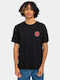 Element T-shirt Bărbătesc cu Mânecă Scurtă Negru