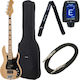 Harley Benton Elektrischer Bass Enhanced Natural