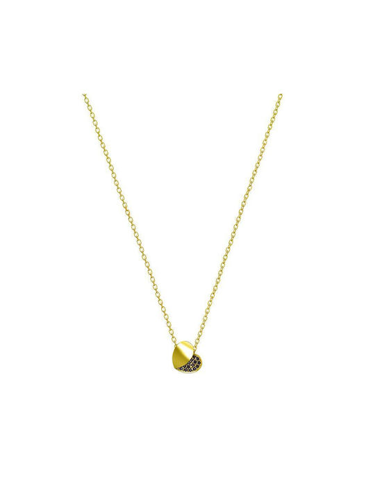 Amor Amor Necklace with design Heart from Gold Plated Silver