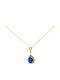 Papadopoulos Gold Halskette mit Design Träne aus Gold 14K