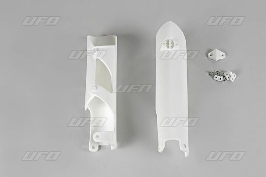 UFO Motorcycle Front Suspension Protectors Husqvarna FE 250 White