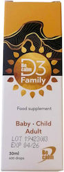 Becalm D3 Family Βιταμίνη 400iu Φράουλα 30ml Becalm D3 Family Βιταμίνη 400iu Φράουλα 30ml