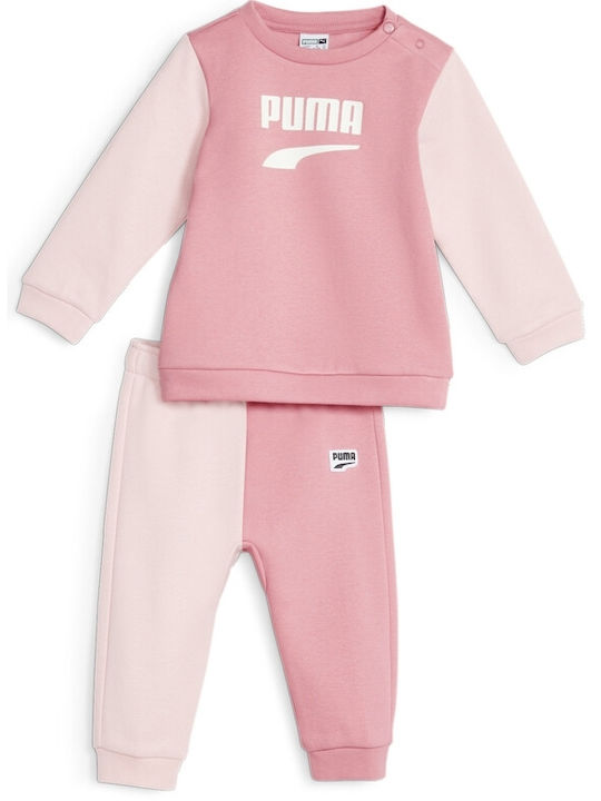 Puma Kids Sweatpants Set Pink 2pcs Minicats Downtown