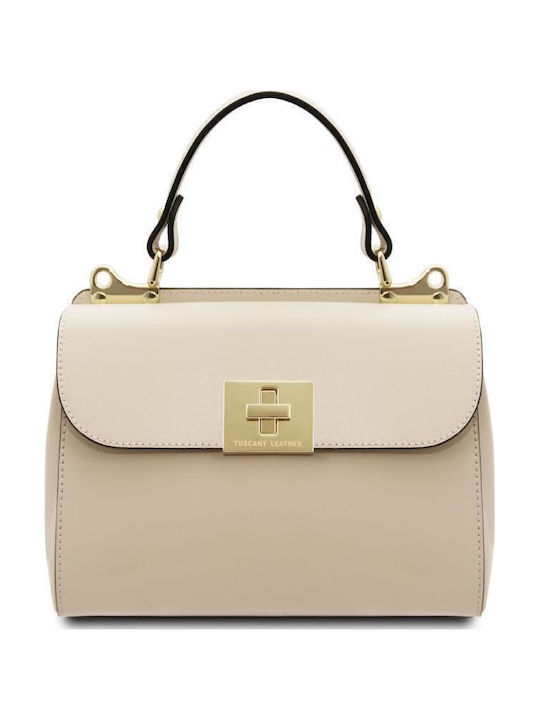 Tuscany Leather Leather Women's Bag Shoulder Beige