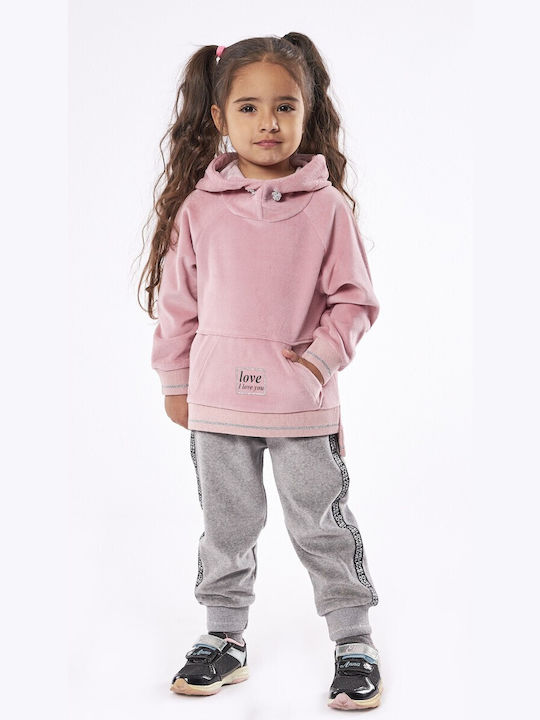 Εβίτα Kinder Sweatpants Set - Jogginganzug Rosa 2Stück